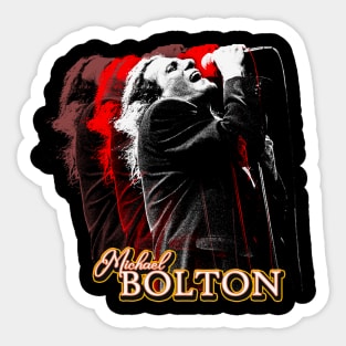 Michael Bolton 90s Retro Vintage Sticker